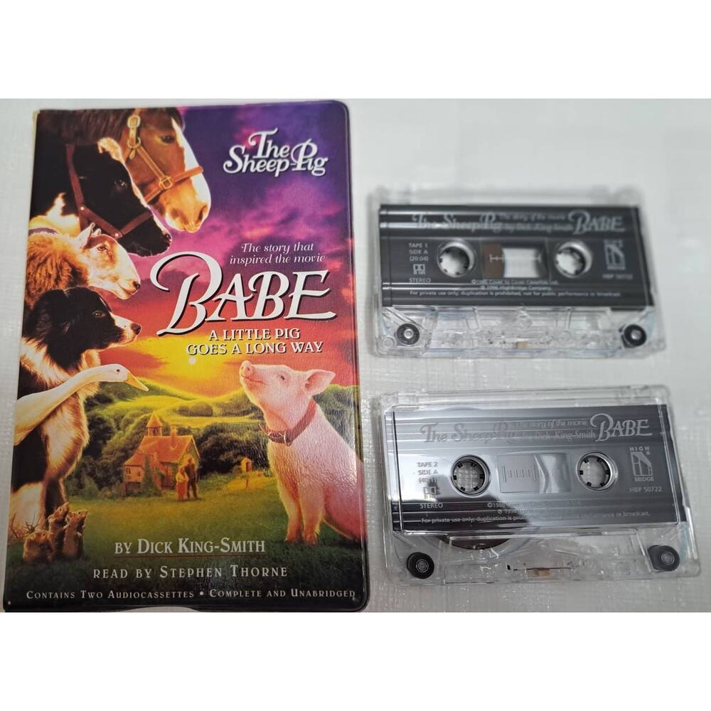 The Sheep Pig By Dick King Smith Story Inspired The Movie Babe 2 Audio Cassettes
